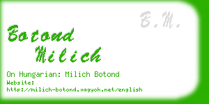 botond milich business card